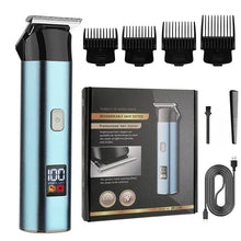 Load image into Gallery viewer, Men's Electric Hair Clipper LCD Digital Display Salon Engraved Home Electric Clipper