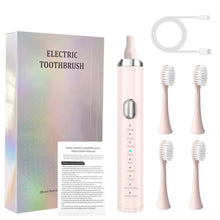Load image into Gallery viewer, Electric Sonic Toothbrush USB Rechargeable Adult 360 Days Long Battery Life with 4 Replacement Heads Gift