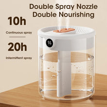 Load image into Gallery viewer, 2L Air Humidifier Large Capacity With LCD Humidity Display Night Light Double Nozzle Aroma Essential Oil Diffuser For Home Office