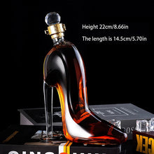 Load image into Gallery viewer, 375ml 700ml High-Heels Shoes Shaped Whisky Decanter Glass Crystal Merlot Rum Vodka Wine Bottle Liquor Dispenser Bar Tools