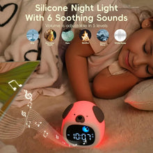 Load image into Gallery viewer, Alarm Clock for Teenager Puppy-Shape Toddler Sleep Training Clock Cute Touch Night Light for Teenager Bedroom