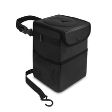 Load image into Gallery viewer, Car Trash Can With Lid Car Trash Bag Hanging With Storage Pockets Collapsible And Portable Car Garbage Bin