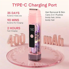 Load image into Gallery viewer, IPX7 Waterproof Electric Trimmer For Women, USB-C Rechargeable Pubic Hair Shaver,With LED Display Razor