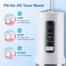 Load image into Gallery viewer, 230ml Electric Oral Irrigator Detachable Water Flosser Portable Dental Irrigator Water Jet Floss Tooth Pick 4 Nozzles Easy Carry