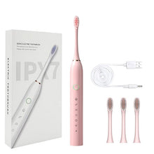 Load image into Gallery viewer, Electric Sonic Toothbrush Rechargeable for Adults 6 Modes Electronic Tooth Brushes Smart Timer with Replacement Heads Waterproof