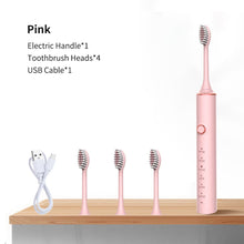 Load image into Gallery viewer, Ultrasonic Electric Toothbrush Rechargeable USB for Adults Sonic Automatic Tooth Brush Whitening Oral Hygiene 8 Replacement Head