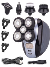 Load image into Gallery viewer, IPX7 High Quality 5 in 1 Men's Electric Shaver Waterproof USB Rechargeable Shaver Hair Trimmer Beard Trimmer Wet & Dry Razor