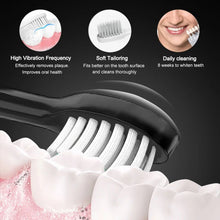 Load image into Gallery viewer, Smart Sonic Electric Toothbrush USB Rechargeable Soft Bristle Dental Care Kit IPX7 Waterproof 8 Speed Mode 500mAh 4 Brush Heads