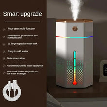 Load image into Gallery viewer, Nightlight Colorful Atmosphere Light Humidifier Usb Home Desktop Portable Atomizer 1L Water Refill Device Aroma treatment Gifts