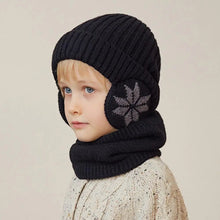 Load image into Gallery viewer, Girls Hat Scarf Set Kids Hat Scarf Set Cozy Winter Children's Hat Scarf Set Printed Thickened Windproof for Warmth Elasticity