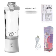 Load image into Gallery viewer, 4000mAh Portable Juicer Cup 600ML Large Capacity 10-Leaf Blade Powerful Motor Fast Stirring Blender Mixer Outdoor Mixing Cup