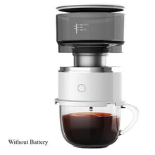 Load image into Gallery viewer, Electric Coffee Maker Portable Mini Coffee Machine 304 Stainless Steel Hand Rushing Coffee Pot for Travel Portable Home Brew Pot