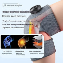 Load image into Gallery viewer, Heated Knee Massager Shoulder Brace Adjustable Vibrations And Heating Modes Heating Pad For Knee Elbow Shoulder Relax Legs
