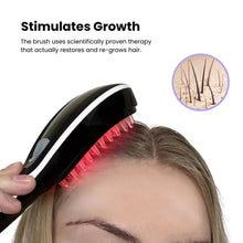 Load image into Gallery viewer, Electric Massage Comb Blue Red Light Vibration Hair Massage Scalp Brush Negative Ion Spray Hair For Growth Massager