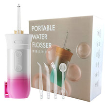 Load image into Gallery viewer, 200ml Portable Oral Irrigator Teeth Cleaner 3 Modes USB Rechargeable Dental Water Jet Flosser water Pulse Waterproof Irrigator