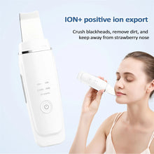 Load image into Gallery viewer, Ultrasonic Skin Scrubber EMS Vibration Ion Acne Pore Blackhead Remover Peeling Tool Electric Deep Face Cleaner
