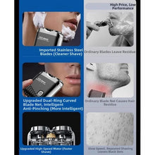 Load image into Gallery viewer, Double Head Mini Electric Shaver LCD Display Powerful Motor Men's Beard Trimmer Comfortable Grip Efficient Shaving