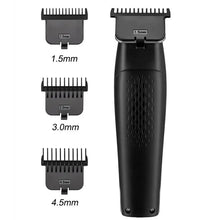 Load image into Gallery viewer, Professional Rechargeable Men's Hair Trimmer Engraved Notch Styling Barbershop IPX5 Waterproof Clipper with Charging Base