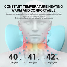 Load image into Gallery viewer, Electric Neck Massager Cervical Pillow EMS Traction Pulse Heating Vibration Massage Spine Support Muscle Relaxation Relieve Pain