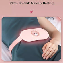 Load image into Gallery viewer, Cordless Massage Heating Pad Vibration Warm Waist Belt Smart Massager For Back Or Belly Period Pain Relief Device Gift For Women