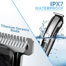 Load image into Gallery viewer, Hair Clippers for Men Grooming Kit Beard Trimmer 11 in 1 Professional USB Rechargeable Waterproof Electric Hair Clipper Kit