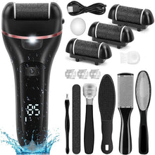 Load image into Gallery viewer, Rechargeable Electric Foot File Callus Remover Machine Pedicure Device Foot Care Tools Feet For Heels Remove Dead Skin black