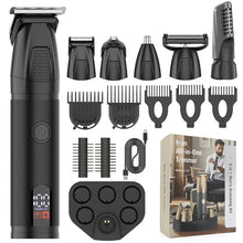 Load image into Gallery viewer, IPX6 Waterproof Type-C Charging Nose & Body Trimmer Electric Shaver 1200mAh Rechargeable Hair Clipper Kit for Men