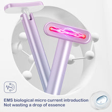 Load image into Gallery viewer, 4 in 1 Facial Skincare Tool Red Light For Face Neck EMS Microcurrent Face Massage Anti-Aging Skin Tightening Beauty Wand