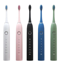 Load image into Gallery viewer, Smart Sonic Electric Toothbrush Teeth Whitening Ultrasonic Vibration Oral Cleaner Tooth Care IPX7 Waterproof Replacement Heads
