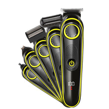 Load image into Gallery viewer, Electric Hair Clipper Multifunctional Body Hair Remover Beard Nose Hair Trimmer Kit with Digital Display Electric Hair Clipper