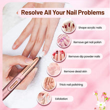 Load image into Gallery viewer, Rechargeable Electric Nail File for Beginner Portable Electric Nail Drill for Home Manicure