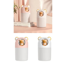 Load image into Gallery viewer, Premium Cute Pet Humidifier 300ml Water for Tank Cool Mist Vaporizer White Pink