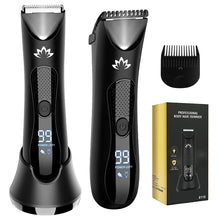 Load image into Gallery viewer, Full Body Hair Trimmer With Base Ceramic Steel Cutter Head Body Shaver IPX7 Waterproof Bikini Body Ball Trimmer