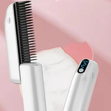 Load image into Gallery viewer, Negative Ion Hair Straightener Styling Comb Electric Hair Brush With Negative Ion LED Display 30s Fast Heating Constant