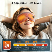 Load image into Gallery viewer, Cordless Heated Eye Mask for Dry Eyes 4 Levels Hot Compress Smart Timing Sleeping Mask Electric Warm Eye Compress for Eye Relief