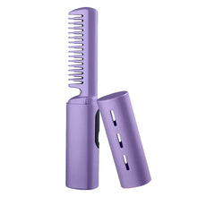 Load image into Gallery viewer, Curly Hair Straightener Iron Comb Cordless USB Charging Mini Hair Styling Curler with Three Gear Control Hair Styling Irons