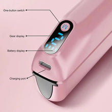 Load image into Gallery viewer, Negative Ion Hair Straightener Styling Comb Electric Hair Brush With Negative Ion LED Display 30s Fast Heating Constant