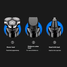 Load image into Gallery viewer, 3in1 Electric Shaver Digital Display Rechargeable High Power Portable Trimmer Waterproof Shaver Rotary Razor Travel Gift