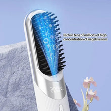 Load image into Gallery viewer, Mini Wireless Hair Styler Comb With Ceramic Plates Ionic Conditioning LCD Screen For Frizz Control