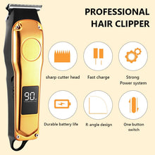 Load image into Gallery viewer, Professional Barber Hair Clipper Rechargeable Electric Cutting Machine Beard Trimmer Shaver Razor for Men Cutter