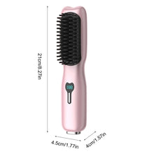 Load image into Gallery viewer, Hair Straightener Brush Heated Straightening Brush Hair Straightener Comb Gifts