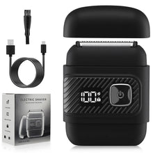 Load image into Gallery viewer, Electric Foil Shavers for Men Mini Electric Razor for Beard/Face with 3 Floating Blades LED Display Cordless Face Shaver