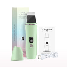 Load image into Gallery viewer, Ultrasonic Peeling Machine LCD Display EMS Positive Negative Ion Blackhead Export Mask Lifting Firming Facial Cleaning Scrubber