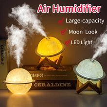 Load image into Gallery viewer, Essential Oil Diffusers with LED Light 3D Moon Air Humidifier Moisturize Skin Relieve Fatigue for Friends Family Relatives Gifts