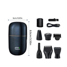 Load image into Gallery viewer, Portable Electric Nose Hair Trimmer Men Beard Shaver Wet Dry Use for Travel