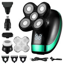 Load image into Gallery viewer, 5 IN 1 Electric Razor Electric Shaver Rechargeable Shaving Machine for Men Beard Razor Wet-Dry Dual Use Waterproof Fast Charging