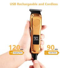 Load image into Gallery viewer, Professional Barber Hair Clipper Rechargeable Electric Cutting Machine Beard Trimmer Shaver Razor for Men Cutter