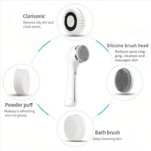 Load image into Gallery viewer, Facial Cleansing Brush IPX 7 Waterproof Electric Facial Brush 2 Adjustable Speeds Facial Brush Cleaner