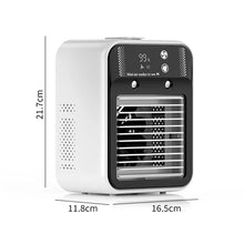 Load image into Gallery viewer, 3000mAh Long Life Air Cooler Portable Office Desktop Air Conditioner Fan LED Smart Silent Cooling Fan Home Humidifier Fan