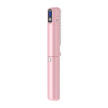 Load image into Gallery viewer, Portable Hair Styling Tool Hair Straightening Comb Portable Hot Brush Foldable Hair Straightener Comb with Fast for Travel